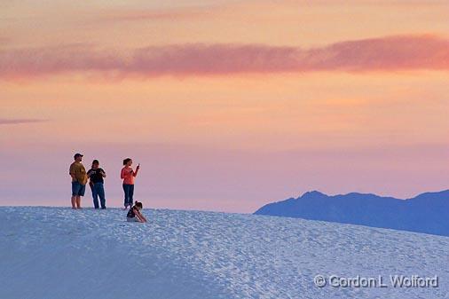 White Sands_32436.jpg - Cellphoning a Sunset photographed at the White Sands National Monument near Alamogordo, New Mexico, USA.